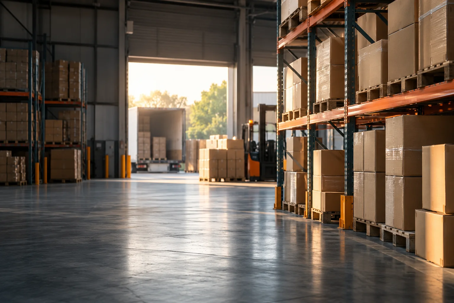 Illustrative wholesale distribution warehouse