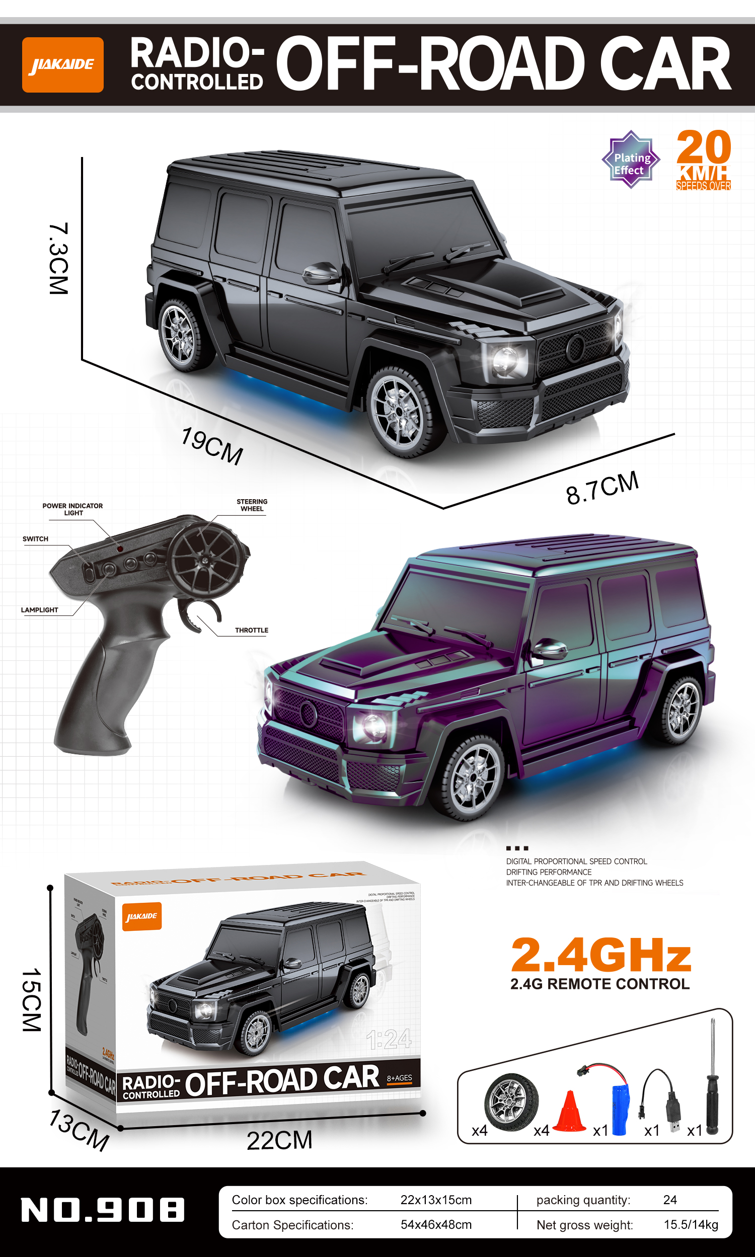 Model 908 RC off-road SUV